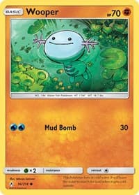 Wooper - SM - Unbroken Bonds - Pokemon card