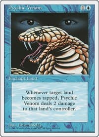 Psychic Venom - Fourth Edition - Magic: The Gathering card