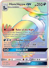 Honchkrow GX (Secret) - SM - Unbroken Bonds - Pokemon card