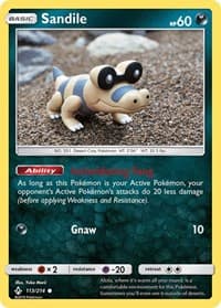 Sandile (113) - SM - Unbroken Bonds - Pokemon card