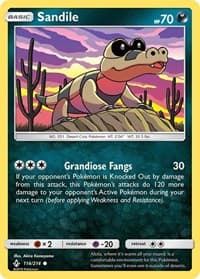 Sandile (114) - SM - Unbroken Bonds - Pokemon card