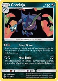 Greninja - SM - Unbroken Bonds - Pokemon card