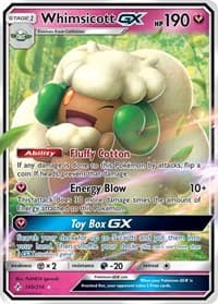 Whimsicott GX - SM - Unbroken Bonds - Pokemon card