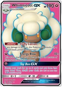 Whimsicott GX (Full Art) - SM - Unbroken Bonds - Pokemon card