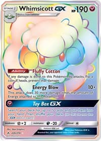Whimsicott GX (Secret) - SM - Unbroken Bonds - Pokemon card
