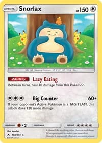 Snorlax - SM - Unbroken Bonds - Pokemon card