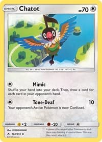 Chatot - SM - Unbroken Bonds - Pokemon card