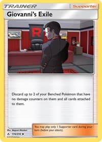 Giovanni's Exile - SM - Unbroken Bonds - Pokemon card
