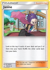 Janine - SM - Unbroken Bonds - Pokemon card