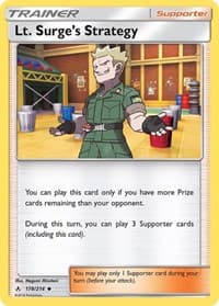 Lt. Surge's Strategy - SM - Unbroken Bonds - Pokemon card