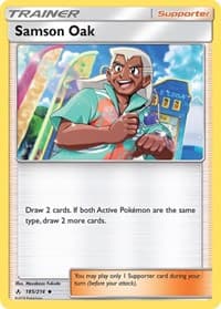 Samson Oak - SM - Unbroken Bonds - Pokemon card