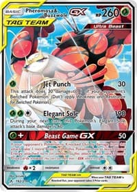 Pheromosa & Buzzwole GX (192) (Alternate Full Art) - SM - Unbroken Bonds - Pokemon card