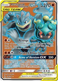 Marshadow & Machamp GX (198) (Full Art) - SM - Unbroken Bonds - Pokemon card