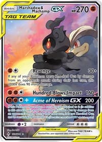 Marshadow & Machamp GX (199) (Full Art) - SM - Unbroken Bonds - Pokemon card