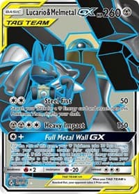 Lucario & Melmetal GX (Full Art) - SM - Unbroken Bonds - Pokemon card