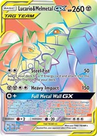 Lucario & Melmetal GX (Secret) - SM - Unbroken Bonds - Pokemon card