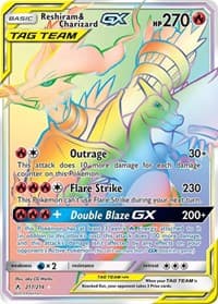 Reshiram & Charizard GX (Secret) - SM - Unbroken Bonds - Pokemon card