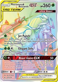 Pheromosa & Buzzwole GX (Secret) - SM - Unbroken Bonds - Pokemon card