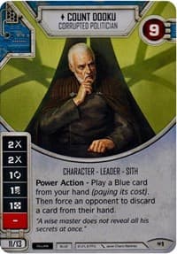 Count Dooku - Corrupted Politician - Allies of Necessity - Star Wars: Destiny card