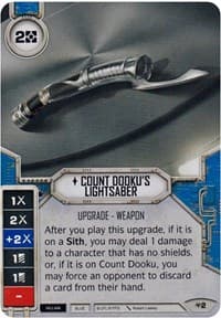 Count Dooku's Lightsaber - Allies of Necessity - Star Wars: Destiny card