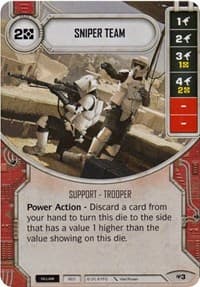 Sniper Team - Allies of Necessity - Star Wars: Destiny card