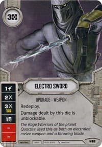 Electro Sword - Allies of Necessity - Star Wars: Destiny card