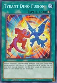 Tyrant Dino Fusion - Dark Neostorm - YuGiOh card