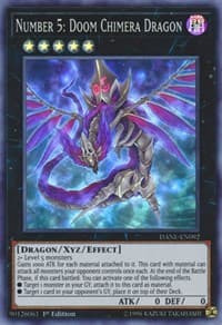 Number 5: Doom Chimera Dragon - Dark Neostorm - YuGiOh card