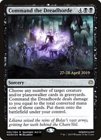 Command the Dreadhorde - Prerelease Cards - Magic: The Gathering card