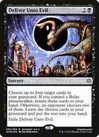 Deliver Unto Evil - Prerelease Cards - Magic: The Gathering card