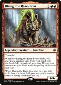Ilharg, the Raze-Boar - Prerelease Cards - Magic: The Gathering card