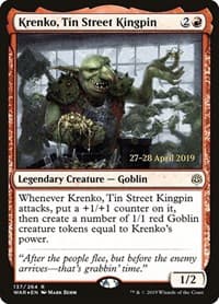 Krenko, Tin Street Kingpin - Prerelease Cards - Magic: The Gathering card