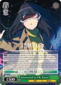 Interested in VR, Karen - SAO Alternative–Gun Gale Online - Weiss Schwarz card