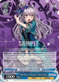 "Blue Roses in Harmony" Yukina Minato - BanG Dream! Girls Band Party! MULTI LIVE - Weiss Schwarz card