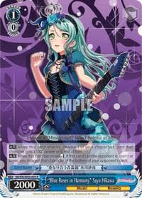 "Blue Roses in Harmony" Sayo Hikawa - BanG Dream! Girls Band Party! MULTI LIVE - Weiss Schwarz card
