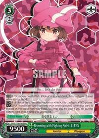 Brimming with Fighting Spirit, LLENN - SAO Alternative–Gun Gale Online - Weiss Schwarz card