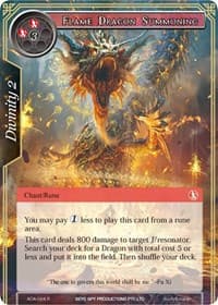 Flame Dragon Summoning - Awakening of the Ancients - Force of Will card