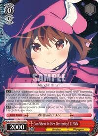 Confident in Her Dexterity! LLENN - SAO Alternative–Gun Gale Online - Weiss Schwarz card