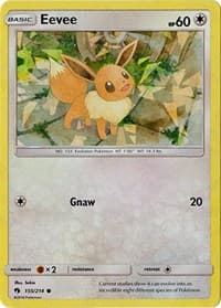 Eevee - 155/214 (Let's Play, Eevee!) (Cracked Ice Holo) - Deck Exclusives - Pokemon card