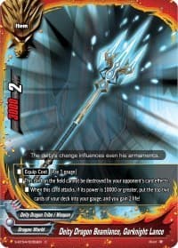 Deity Dragon Beamlance, Garknight Lance - Drago Knight - Future Card BuddyFight card