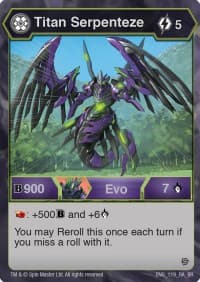 Titan Serpenteze - Resurgence - Bakugan TCG card