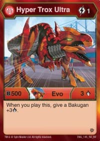Hyper Trox Ultra (145) - Resurgence - Bakugan TCG card