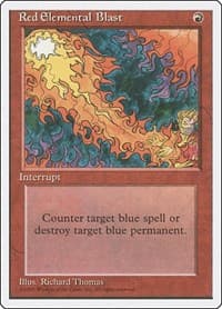Red Elemental Blast - Fourth Edition - Magic: The Gathering card