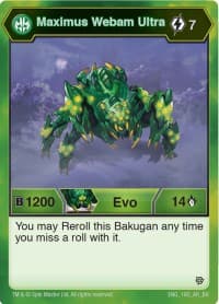 Maximus Webam Ultra - Resurgence - Bakugan TCG card
