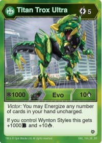 Titan Trox Ultra (164) - Resurgence - Bakugan TCG card