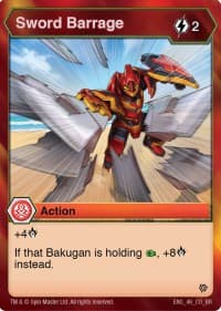Sword Barrage - Resurgence - Bakugan TCG card