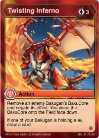 Twisting Inferno - Resurgence - Bakugan TCG card