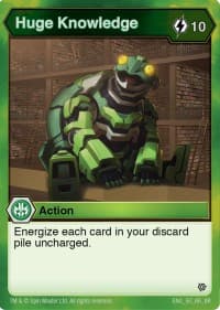 Huge Knowledge - Resurgence - Bakugan TCG card