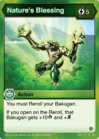 Nature's Blessing - Resurgence - Bakugan TCG card