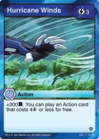 Hurricane Winds - Resurgence - Bakugan TCG card
